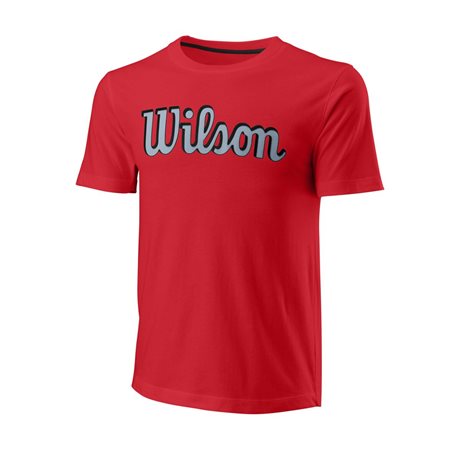 Wilson M Script ECO Cotton Tee Wilson Red