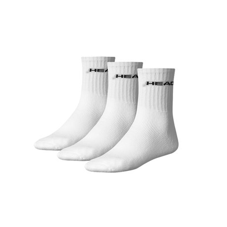 HEAD ponožky Short Crew bílé - 3 páry