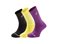 Babolat Ponožky 3 Pairs Pack Black/Purple/Yellow junior