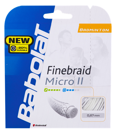 Babolat Finebraid Micro II 10,20m 0,67 White
