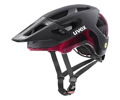 UVEX REACT MIPS BLACK - RUBY RED MAT 2025