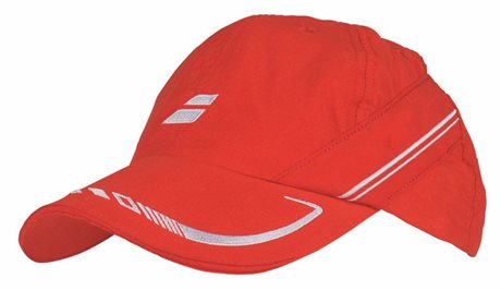 Babolat Cap IV 2015 červená  - prodyšná čepice na tenis junior